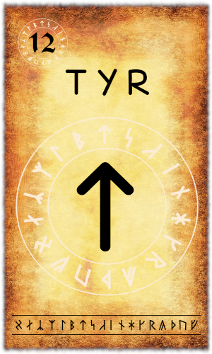 DRUVIDES Runenkarte_12_TYR