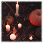 Samhain - Kürbis und Kerzen