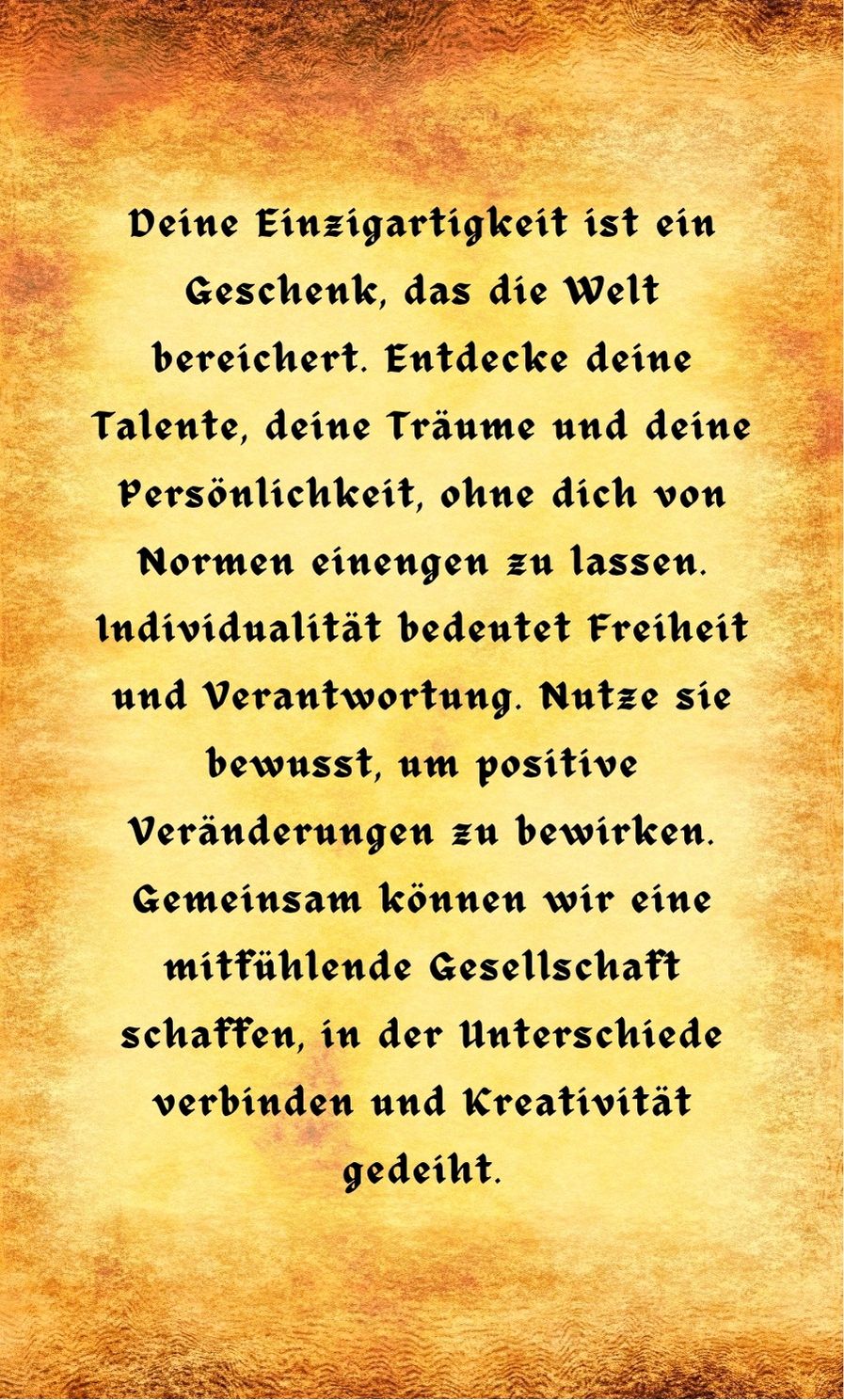Die Schönheit der Individualität_hinten - DRUVIDES Weisheitskarten