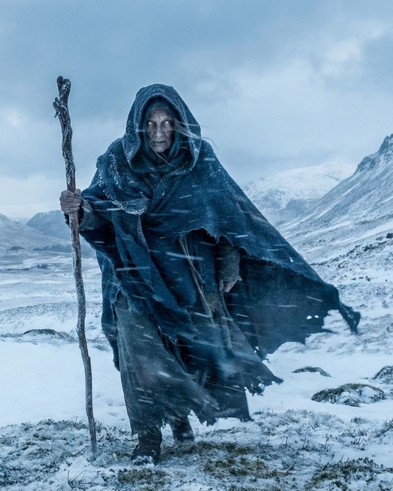 Die Verwandlung der Cailleach - Legenden aus Norikum Die Wandlung der Cailleach - Die alte steigt vom Berg. Aus dem Lied: Das Feuer unter dem Eis