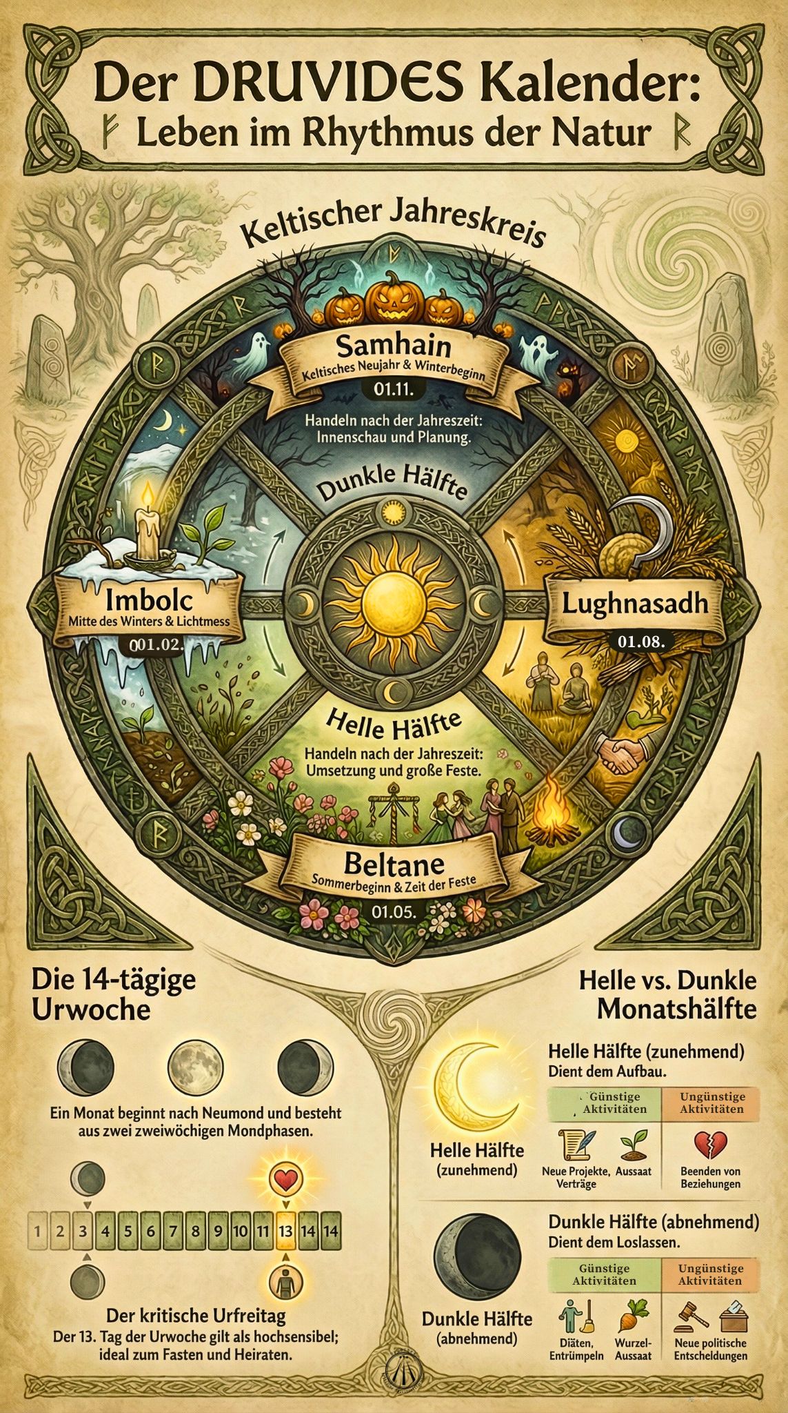 Der Druvides Kalender 1 Der DRUVIDES Kalender - Leben im Rhytmus der Natur